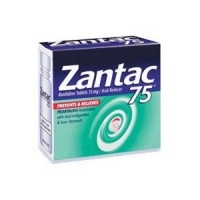 Zantac 75 , 80 caps- Brulures -acidite estomac-