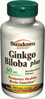 Gingko Biloba 60 mg , 60 caps