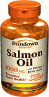 Huile de saumon , 120 caps de 1000 mg