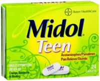Midol Formule Adolescente douleurs menstruelles 24 caps