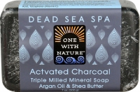 One With Nature Dead Sea Spa Mineral Soap Activated Charcoal