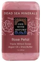 One With Nature Dead Sea Mineral Soap Rose Petal 7 oz
