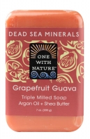 One With Nature Dead Sea Minerals Soap Grapefruit Guava -- 7 oz