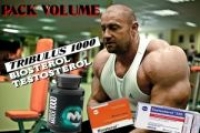 PACK VOLUME Tribulus,Testosterol, Biosterol 200 Caps TOTAL