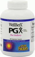 WELLBETX PGX  PLUS AVEC MÛRIER 180 CAPS