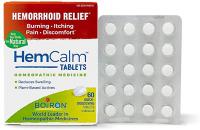 BOIRON HEMCALM HEMORROIDES SECOURS POUR TABLETTES ITCHY PAIN 60 COUNT BURNING