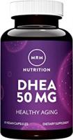 MRM Nutrition DHEA 50mg | Vieillissement sain | Micronisé pour l'absorption | Mémoire + humeur | Testé par HPLC pour la pureté + la puissance | Sans gluten + végétalien + sans OGM | 60 caps