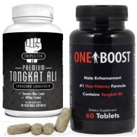 ONE BOOST TESTOSTERONE BOOSTER ET TONGKAT ALI EXTRACT POWER DUO 2 PRODUITS