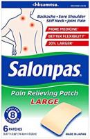 Salonpas Pain Relieving Large Patches 567mm x 362mm 6 Ct Pack of 3