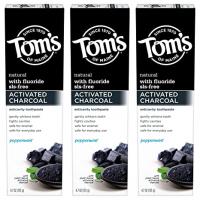 TOMS OF MAINE ACTIVATED CHARCOAL WHITENING TOOTHPASTE 140 ML 3PACK